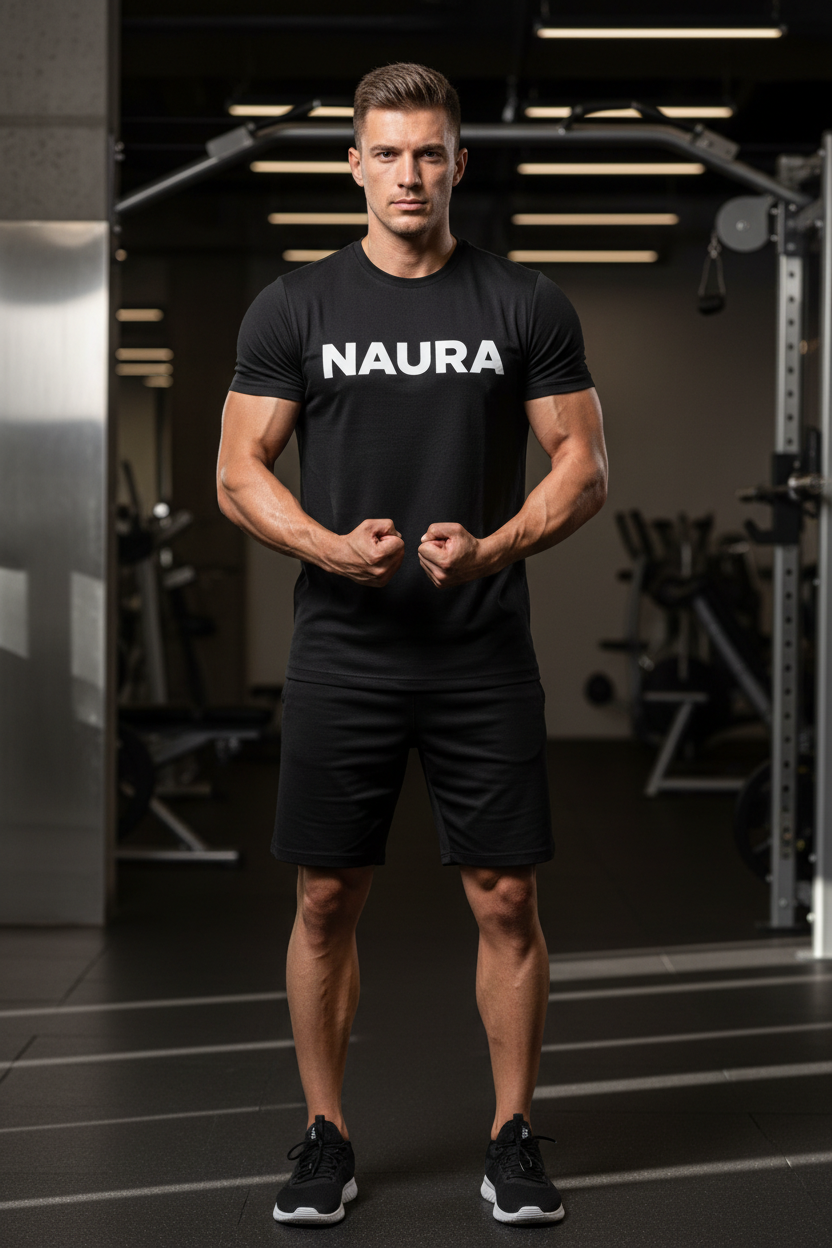 NAURA Black Tee