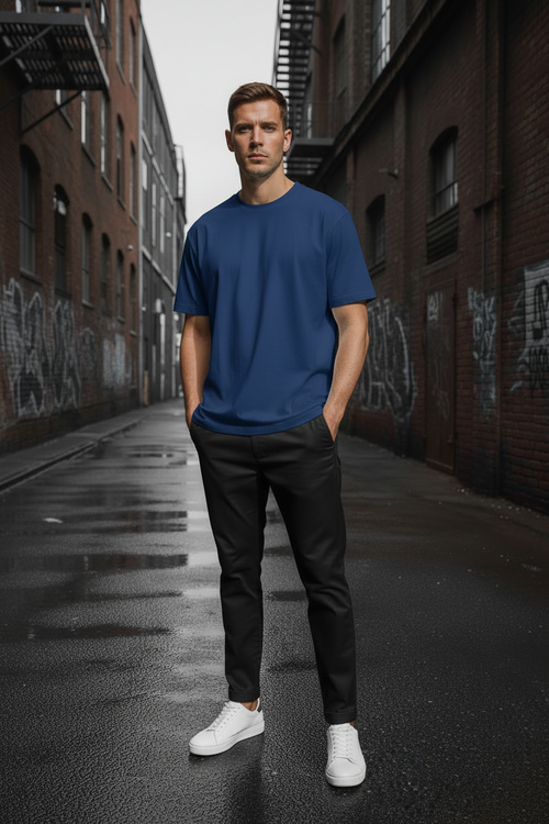 NAURA Blue Tee