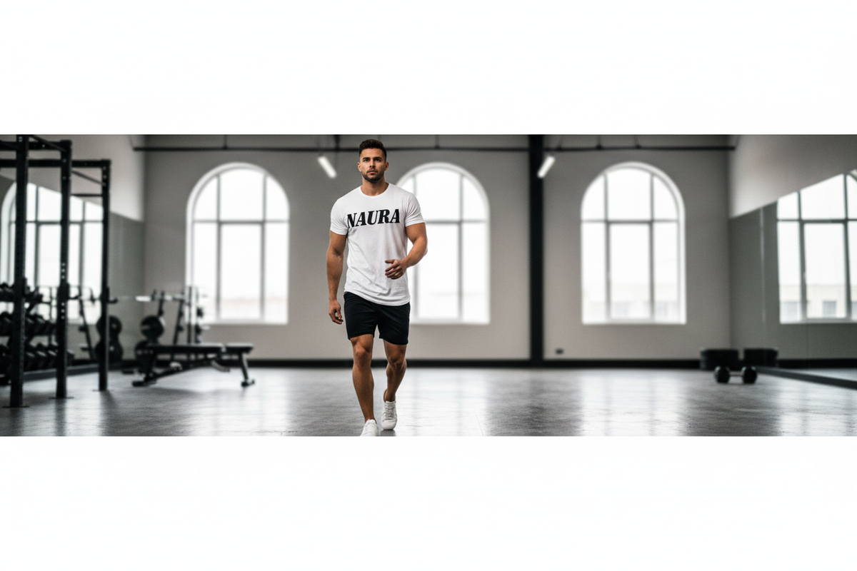 NAURA Gym Hero Banner - Walking Pose