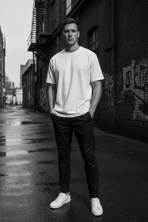 NAURA White Tee Street - B