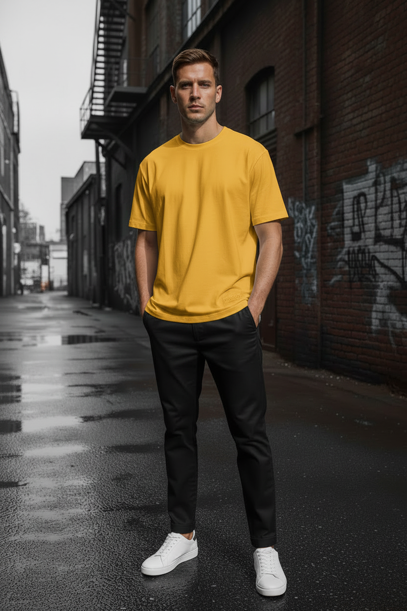 NAURA Yellow Tee